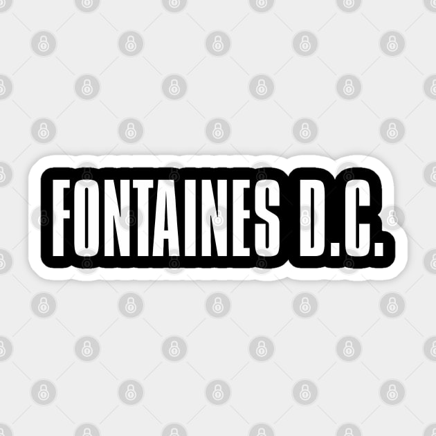 Fontaines DC Sticker by Sassy The Line Art